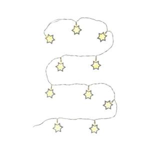 Instalație LED decorativă 10xLED/2xAA 1, 8m alb cald lemn imagine