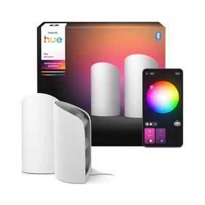 Philips Hue PLAY Wall Washer - Set 2 buc. lămpi LED RGBW reglabile, 20W/230V, 2000–6500K, albe imagine