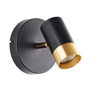 Brilliant - Aplica spot LED VIGOLO, 1x GU10/5W/230V, negru/auriu imagine