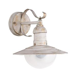 Brilagi - Aplica de perete pentru exterior MOLDE 1xE27/60W/230V IP44 alb/patină imagine