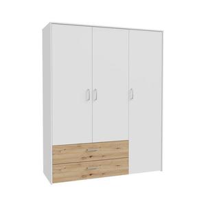 Dulap URO 152 x 190 cm, stejar artisan/alb imagine