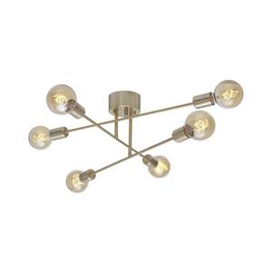 Cottex P7216BM - Lustră aplicată BATON, 6xE27/60W/230V, alamă imagine