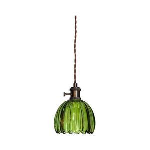 Cottex 8400100-2501 - Pendul NORA pe cablu, 1x E14/5W/230V, verde imagine