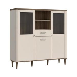 Vitrină VIRO maro/bej imagine