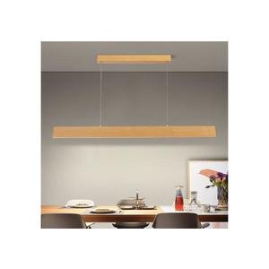 Brilagi - Lustra LED cu dimmer pe cablu SLIMLINE LED/40W/230V 3000-6000K decor stejar + telecomandă imagine