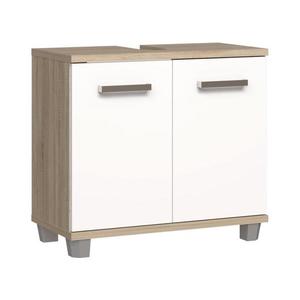 Dulap pentru baie VENOM, alb/stejar Sonoma imagine