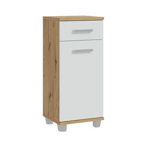 Dulap de baie VENOM, alb/stejar artisan imagine