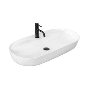 REA-U2541 - Lavoar AURA pentru blat, 41 x 81 cm, din ceramică, alb lucios imagine
