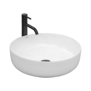 REA-U8493 - Lavoar pe blat Ø 45 cm ceramică/alb lucios imagine