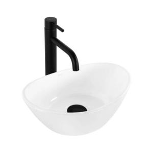 REA-U6803 - Lavoar KATE pentru blat 24, 5x36, 5 cm ceramică/alb lucios imagine