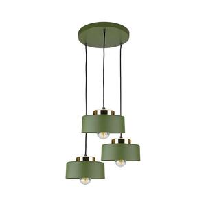 Lampă suspendată pe cablu IGNIA, 3xE27/60W/230V, verde imagine
