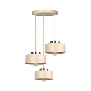 Lustră suspendată pe cablu IGNIA, 3xE27/60W/230V, culoare taupe imagine