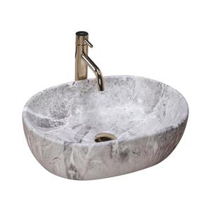 REA-U9888 - Lavoar LARA pentru blat 35x48, 5 cm ceramică/imitație de piatră imagine