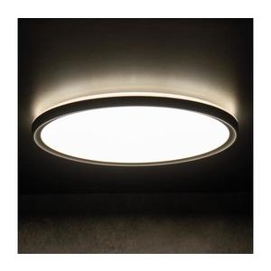 31515 - Plafonieră LED AZPO LED/18, 5W/230V Ø 29 cm IP54 negru imagine