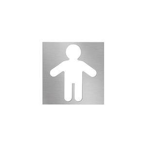 Pictogramă Bărbați 12x12 cm inox/argintiu imagine