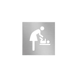 Ikona - Masă de înfășat 12 x 12 cm, inox/argintiu imagine