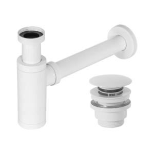 REA-A6952 - Sifon pentru lavoar cu l CLICK-CLACK, alb imagine