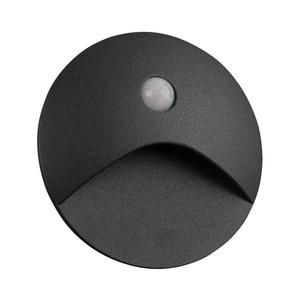 39125 - Lampă LED pentru trepte cu senzor EXIN, 2, 5 W/230 V, 3000 K, IP65, antracit, rotundă imagine
