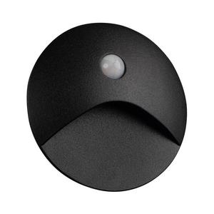39124 - Lampă LED EXIN pentru trepte cu senzor, 2, 5W/230V, 3000K, IP65, negru, rotund imagine