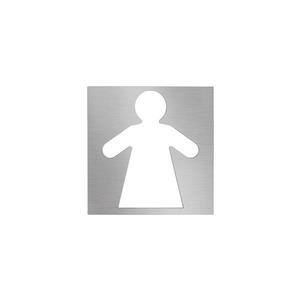 Icoană Femeie 12x12 cm inox/argintiu imagine