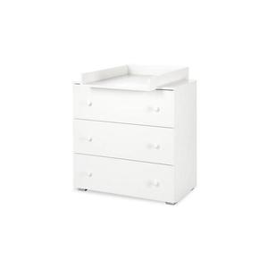 KLUPŚ - Comodă pentru copii cu masă de înfășat PAULA, albă imagine