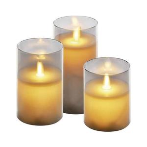 Set de 3 lumânări LED, alimentare 6x AA imagine