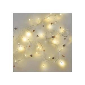 Ghirlandă luminoasă LED pentru Crăciun, 40 LED-uri, 1, 5 m, alb cald, alimentare 3x AA imagine