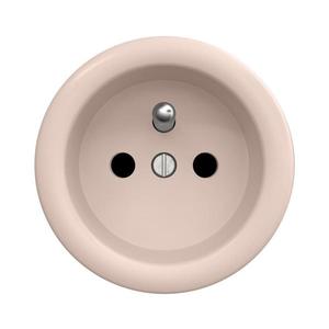 lap - Priză retro de interior, fără ramă, 230V, roz vintage imagine