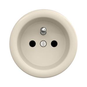 lap - Priză retro pentru locuință, fără ramă, 230 V, bej imagine