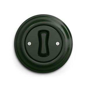 lap - Buton retro cu ramă verde imagine