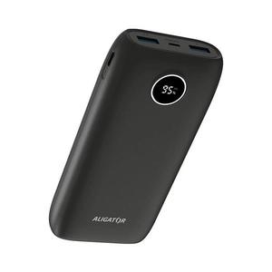 Powerbank Aligator PBPD20BK cu ecran LCD, PD 20000 mAh/20W/3, 7V, negru imagine