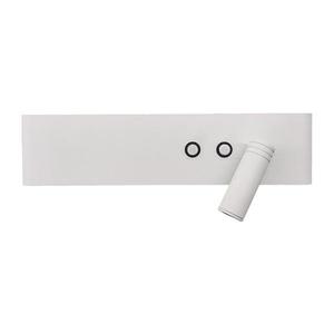 Aplica LED de perete RESORT, LED/10W/230V + LED/3W, albă, dreaptă imagine