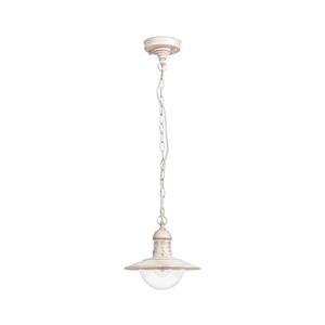 Brilagi - Lampă suspendată de exterior MOLDE, 1xE27/60W, IP44, alb/patină imagine