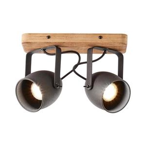 Brilliant - Spot dublu CROWTON, 2x GU10/6W/230V, finisaj din pin imagine