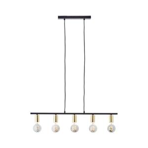 Brilliant - Lustră pe cablu KERRY 5xE27/40W/230V negru/alamă imagine