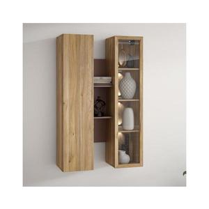 Poliță de perete INAR, stejar maro imagine