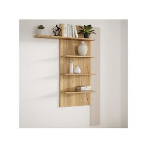 Poliță de perete INAR, stejar/bej imagine