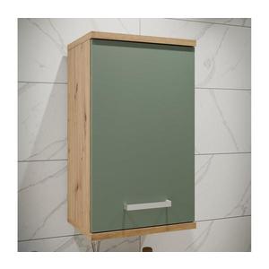Dulap suspendat pentru baie VENOM, verde/stejar artisan imagine