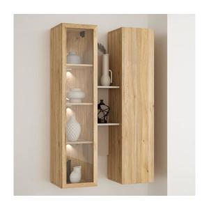 Poliță de perete INAR, stejar/bej imagine