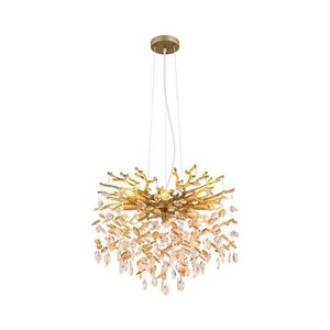 Globo 64138H1G - Candelabru cu cablu QUEENA, 8xE14/40W/230V, auriu imagine