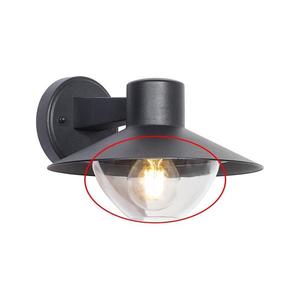 Abajur de schimb transparent pentru aplică de perete, candelabru și lampă VEERLE E27 imagine