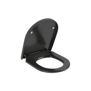 Capac WC Villeroy & Boch SUBWAY 8M42S1R7 - SoftClose, negru imagine