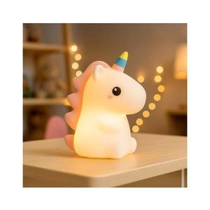 Lampă de veghe LED RGBW reîncărcabilă și reglabilă pentru copii UNICORN LED/1W/5V 1200 mAh imagine