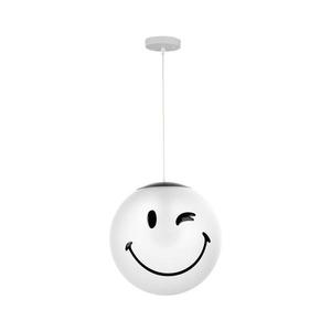 ONLI - Lustră suspendată pentru copii SMILEY 1xE27/15W/230V, albă imagine
