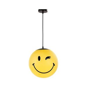 ONLI - lustră pentru copii SMILEY, pe cablu, 1xE27/15W/230V, galbenă imagine