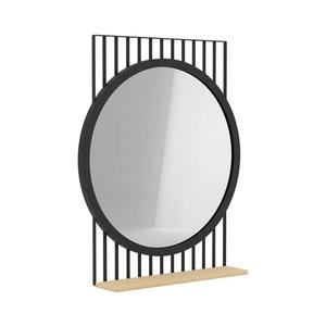 Eglo 425065 - Oglindă HUNWICK, 45, 4 x 57 cm, negru/lemn de tei imagine