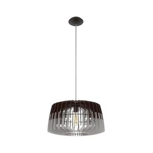 Eglo 96956 - Lustra pe cablu ARTANA 1xE27/60W/230V gri/negru 480mm imagine