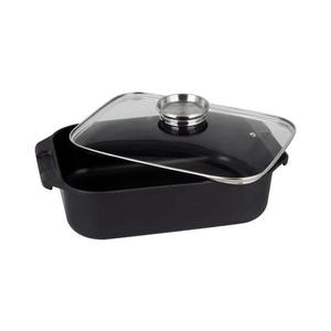 Tavă de copt cu capac TORO 6, 5 l 34, 5x10x24, 5 cm neagră imagine