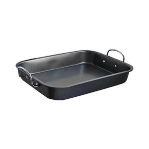 Tavă de copt TORO cu mânere, 37 x 29 x 4 cm, neagră imagine