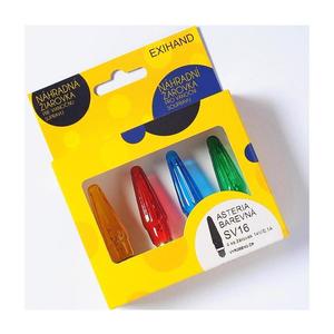 SET 4x bec de rezervă ASTERIA E10/14V/0, 1A amestec de culori imagine